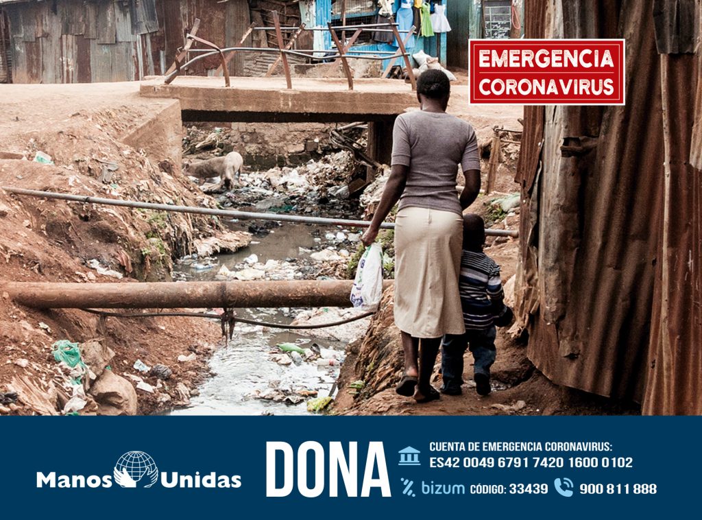 Manos Unidas lanza una campaña de emergencia para ayudar a hacer frente a las consecuencias que la crisis del coronavirus está teniendo entre los más vulnerables