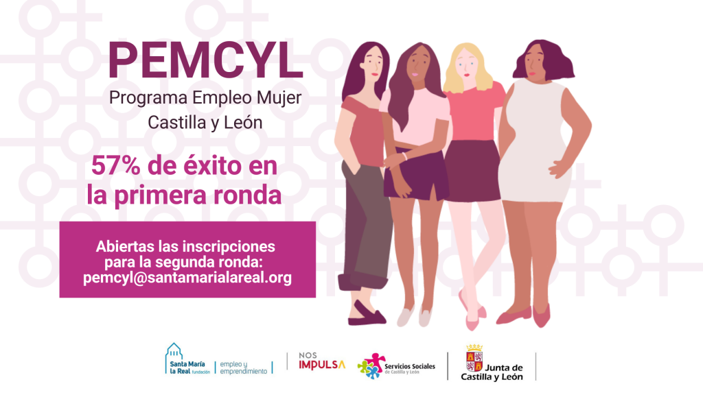 La primera fase del programa para mejorar la empleabilidad de las mujeres en Castilla y León finaliza con un 57% de éxito