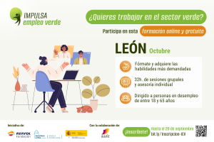 “Impulsa Empleo Verde” organiza un nuevo taller  en octubre para personas en desempleo de León