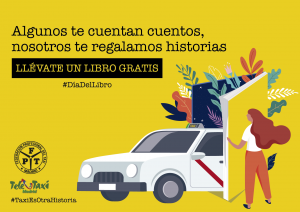 Los taxis de Madrid se suman al Día del Libro y regalarán libros a sus usuarios durante esta fecha