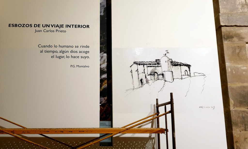 El monasterio de Santa María la Real acogerá la exposición de dibujos “Esbozos de un viaje interior”