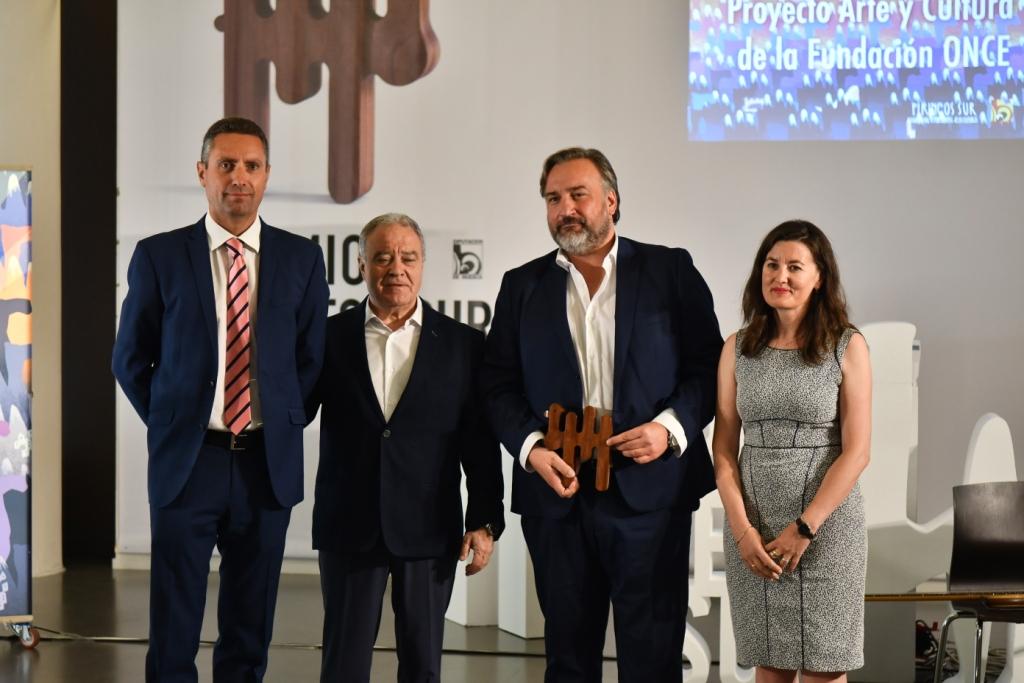 Fundación ONCE recoge el premio Pirineos Sur por el proyecto Arte y Cultura