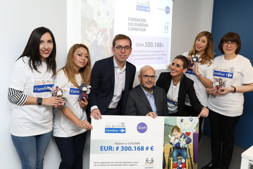 Fundación Solidaridad Carrefour dona 300.000 euros a favor de la infancia con discapacidad física y orgánica