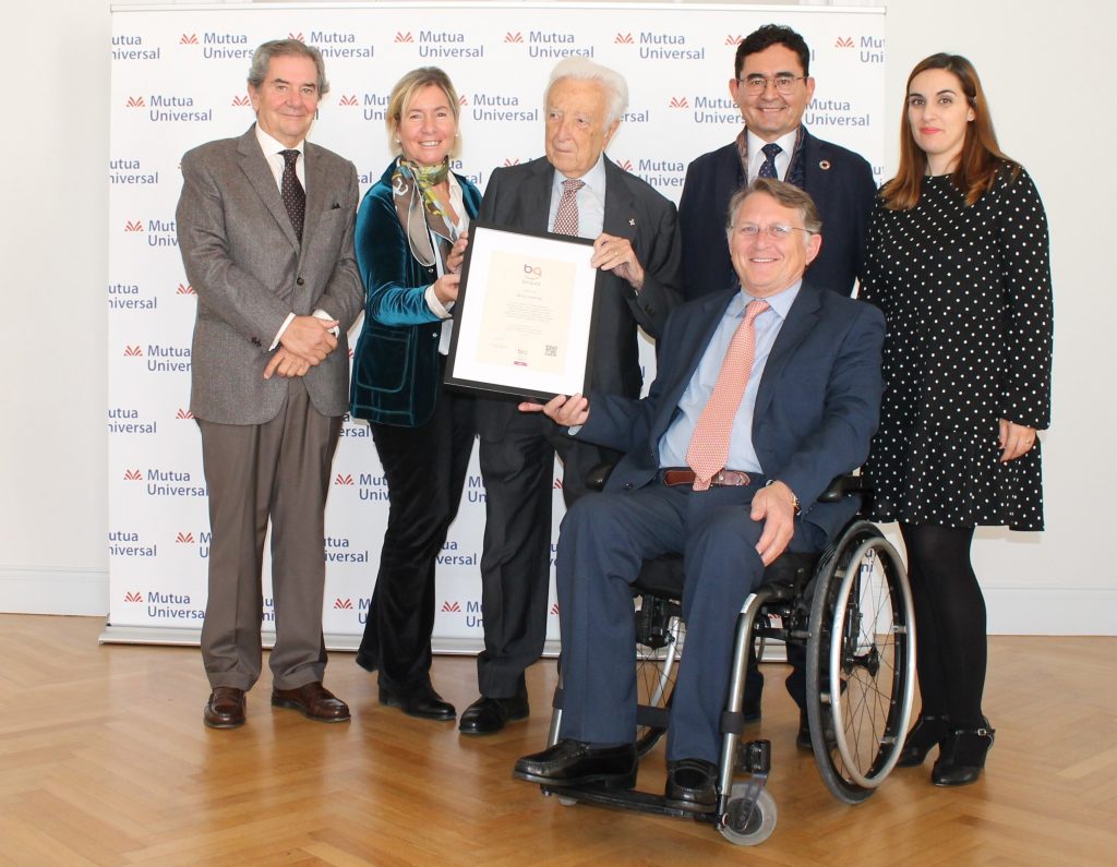 Mutua Universal recibe el Sello Bequal Plus, que certifica su política inclusiva con las personas con discapacidad