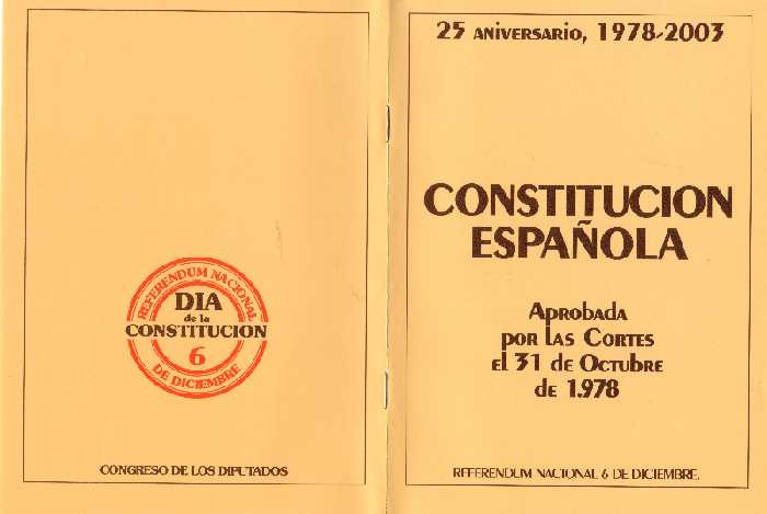 Se aprueba el proyecto de reforma del artículo 49 de la Constitución española