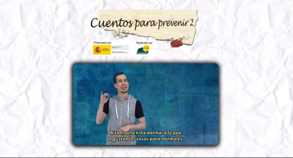 La Fundación CNSE apoya la prevención de drogas a través de cuentos infantiles traducidos a la lengua de signos española