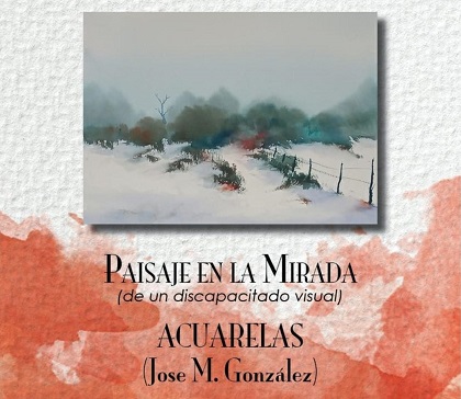 El artista con baja visión José Miguel González expone sus obras en ‘Paisaje en la mirada’