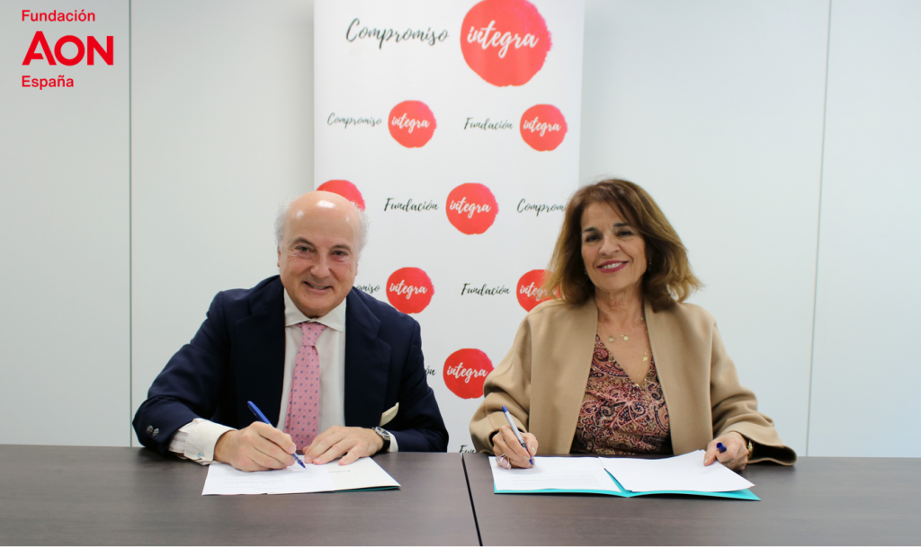 Fundación Aon España y Fundación Integra renuevan su compromiso con la formación y el empleo de personas en exclusión
